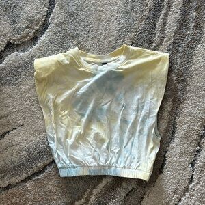 H&M cropped tie dye tee